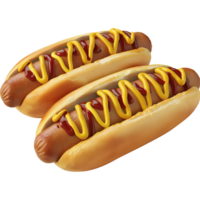 Bread - Coney Island hot dog Isolated on a Transparent Background png