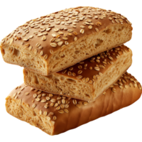 Bread - Soft Multigrain Bread Isolated on a Transparent Background png