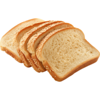 Sliced Bread with sesame seeds Isolated on a Transparent Background png