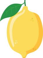 illustration of a funny lemon in cartoon style. vector