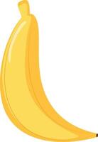 illustration of a funny banana in cartoon style. vector