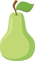 illustration of a funny pear in cartoon style. vector