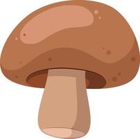 illustration of a funny mushroom in cartoon style. vector