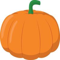 illustration of a funny pumpkin in cartoon style. vector