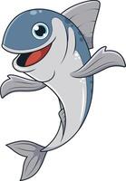 sardina pescado acogedor aletas dibujos animados dibujo vector