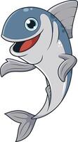 Sardine fish pointing side cartoon drawing vector