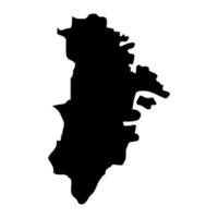 del Norte puerto distrito mapa, administrativo división de Malta. ilustración. vector