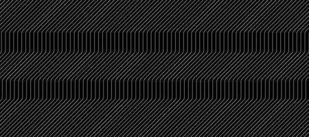 Black abstract background with diagonal white line pattern. vector