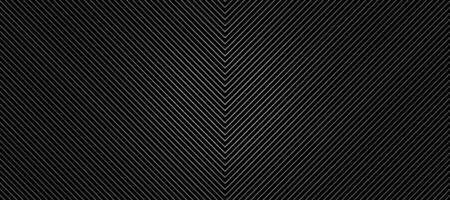 Black abstract background with diagonal white line pattern. vector