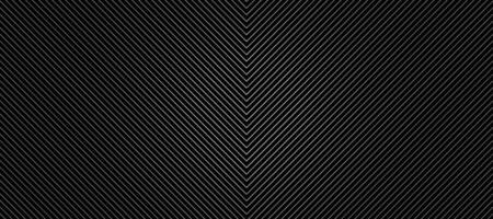 Black abstract background with diagonal white line pattern. vector