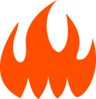 heiß Verbrennung Feuer Symbol Illustration. png