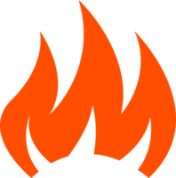 heiß Verbrennung Feuer Symbol Illustration. png