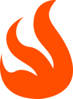 quente queimando fogo ícone ilustração. png