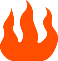 caldo ardente fuoco icona illustrazione. png