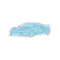 línea dibujo coche ilustración creativo diseño modelo vector