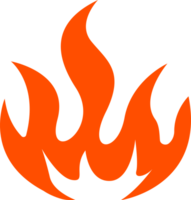 heiß Verbrennung Feuer Symbol Illustration. png