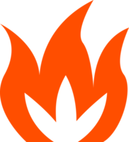 heiß Verbrennung Feuer Symbol Illustration. png