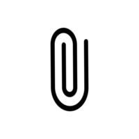 Paper clip icon vector