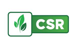 CSR leaf illustration vector