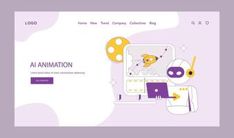 ai for creation2. Flat Illustration vector