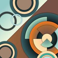 Colorful gradient circle background. Abstract geometric. vector