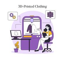 fashion tech. Flat Illustration vector