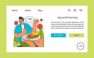 Dopamine fasting concept. Flat illustration. vector