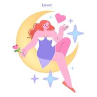 Lover Archetype illustration. Captivating and elegant design. vector