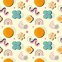 y2k background with abstract elements vector