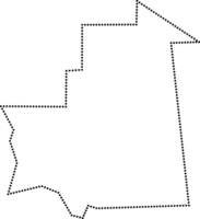 dot line drawing of mauritania map. png