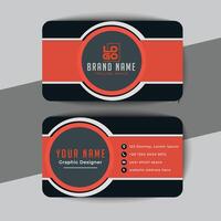 creative modern name card and business card vector