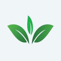 Leaf Icon, green leaf ecology nature element vector