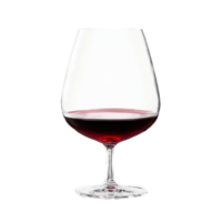 Rogaska Expert Pinot Noir glass handmade crystal wide rounded bowl brick red wine catching the png