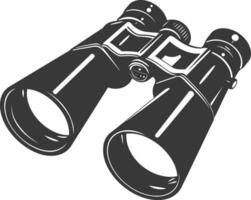 silueta binocular negro color solamente vector
