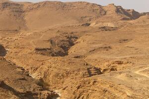 The Judean Desert in the Middle East, located in Israel and the West Bank. photo