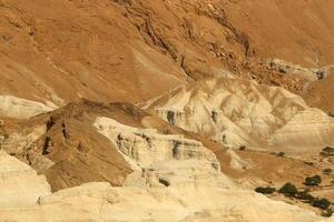 The Judean Desert in the Middle East, located in Israel and the West Bank. photo