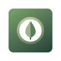 tree recycle logo button vector