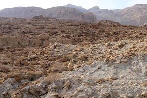 The Judean Desert in the Middle East, located in Israel and the West Bank. photo