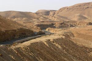 The Judean Desert in the Middle East, located in Israel and the West Bank. photo