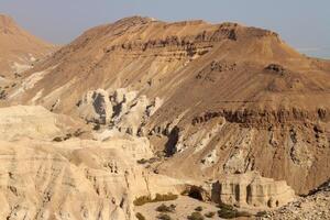 The Judean Desert in the Middle East, located in Israel and the West Bank. photo