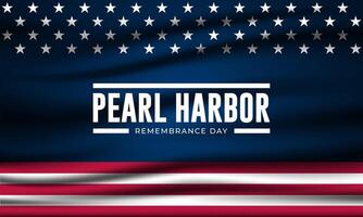 National Pearl Harbor Remembrance Day December 7 background Illustration vector