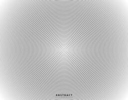 Abstract circle halftone black background. Gradient retro line pattern design. Monochrome graphic. Circle for sound wave. illustration vector