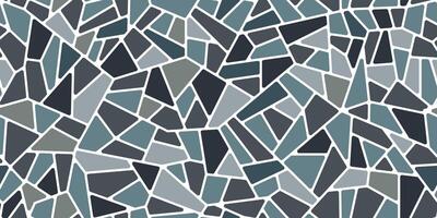 Grey blue mosaic paving floor stone tile pattern vector