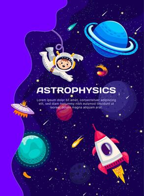 Astrophysics galaxy space planets, comets, stars