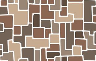 Brown mosaic stone tile seamless pattern vector