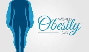 World Obesity Day Background Illustration vector