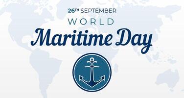 World Maritime Day Background Illustration vector