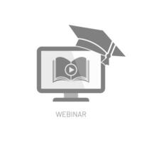 Webinar Online Learning Icon Isolated vector