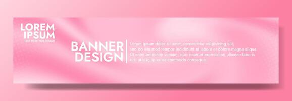 Gradient blurred banner in shades of pink. Ideal for web banners, social media posts, or any design project that requires a calming backdrop vector