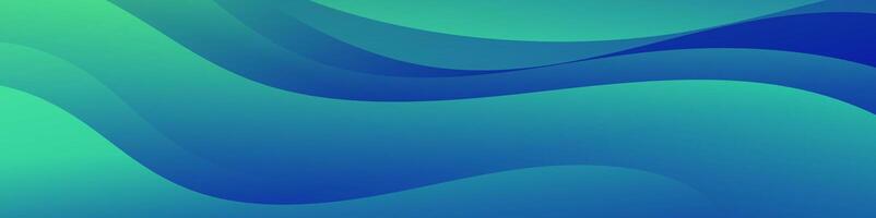 Enhance your visuals with the striking green and blue abstract gradient wave banner. Perfect for eye catching headers, promotional banners, and dynamic graphic elements vector